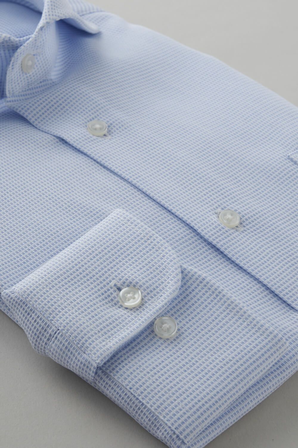 ワイシャツ 8070-C04B-SAX-カフス