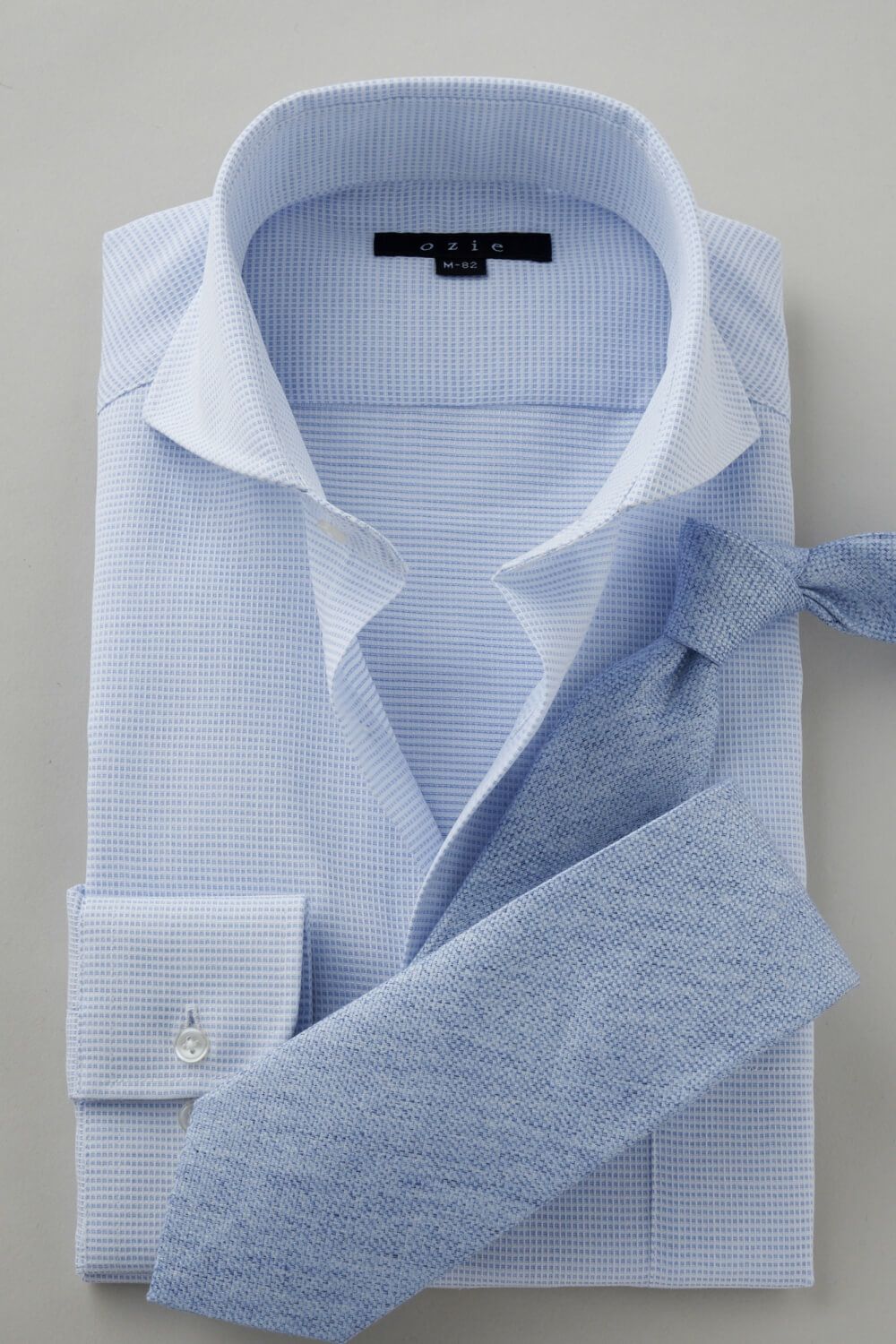 ワイシャツ 8070-C04B-SAX-コーディネートイメージ