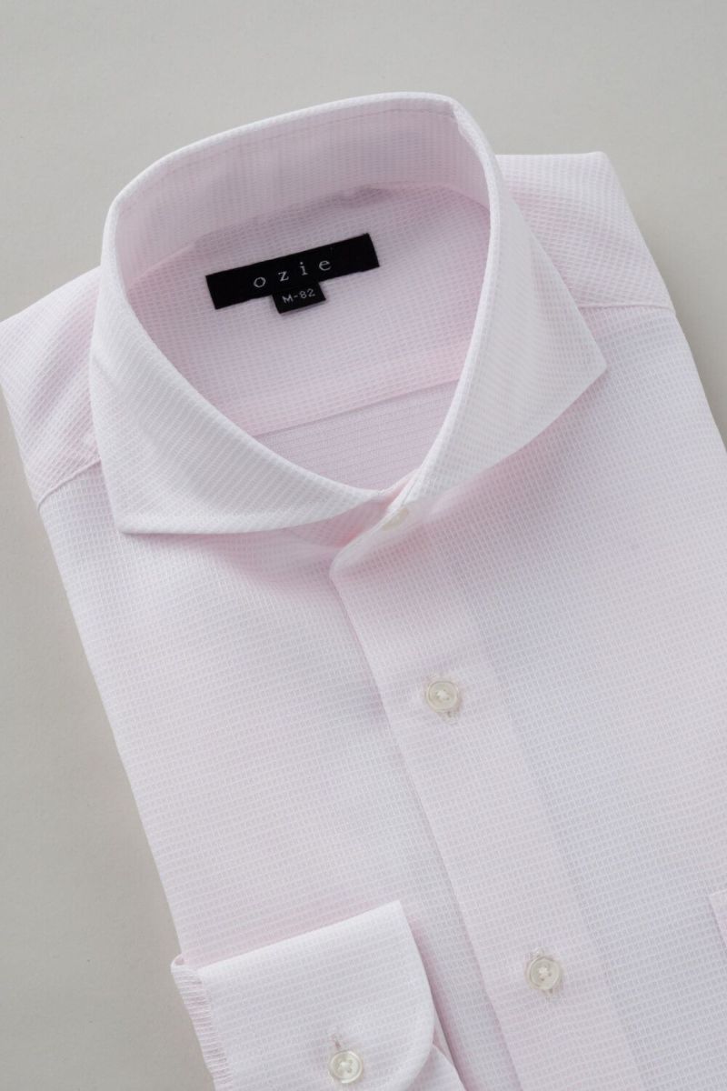 ワイシャツ 8070-C04C-PINK-衿3