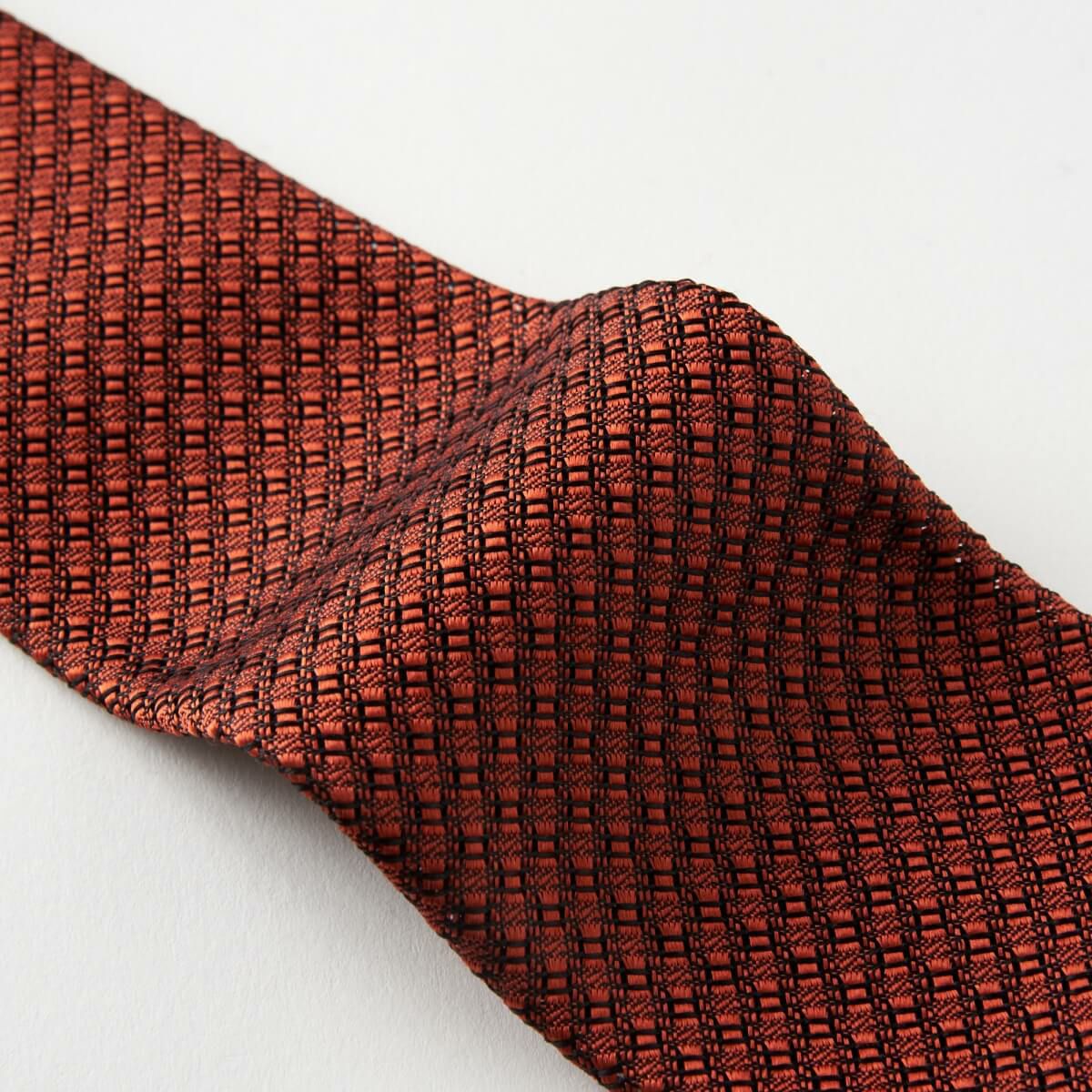 フレスコタイ・ネクタイ NF-B-001-ORANGE--生地拡大