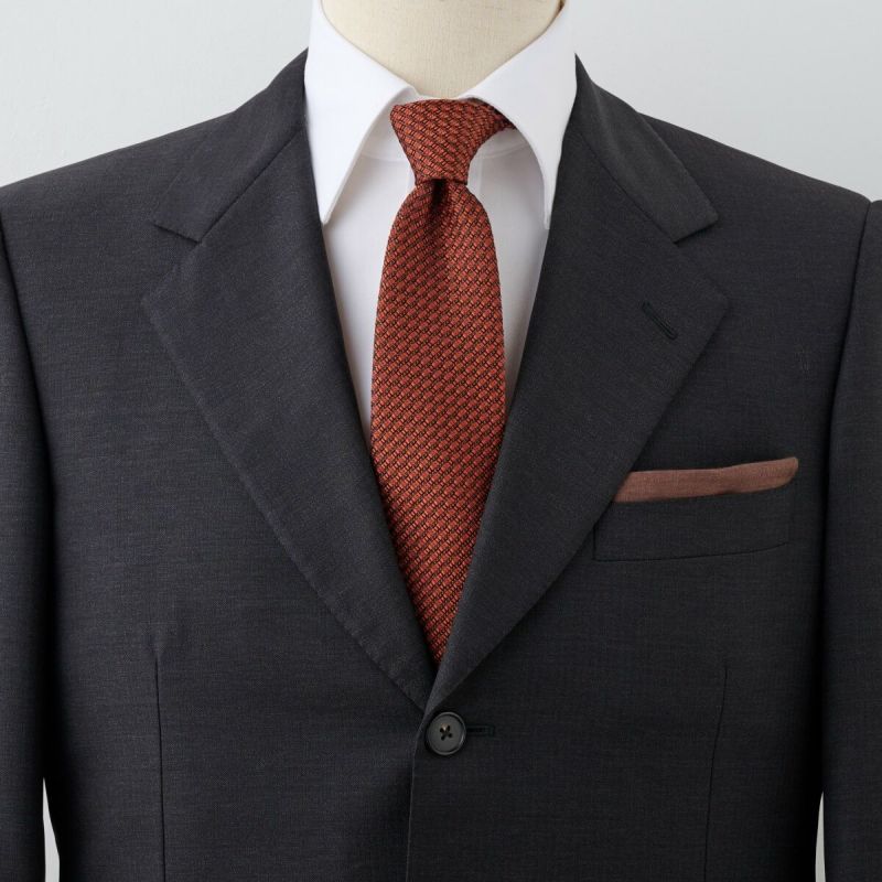 フレスコタイ・ネクタイ NF-B-001-ORANGE-コーディネート