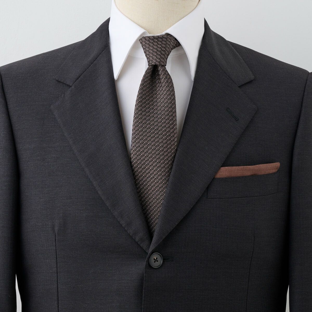 ネクタイ NF-B-002-BROWN-コーディネート