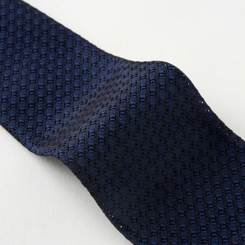 ネクタイ NF-B-003-NAVYBLUE-生地拡大