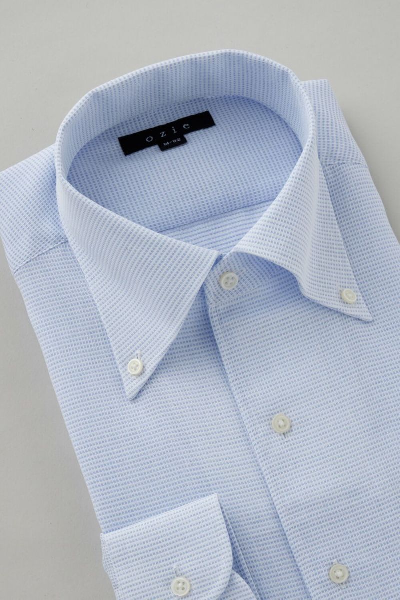 ワイシャツ 8051-C04B-SAX-衿3