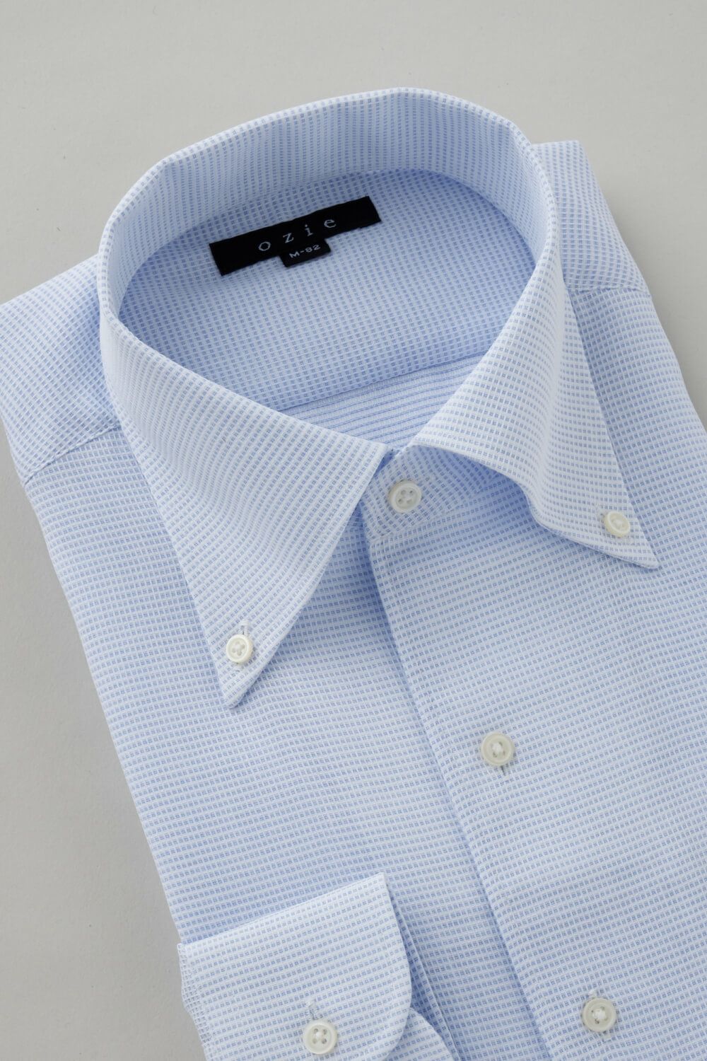 ワイシャツ 8051-C04B-SAX-衿3