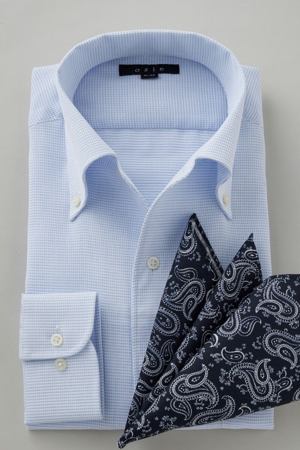 ワイシャツ 8051-C04B-SAX-コーディネートイメージ