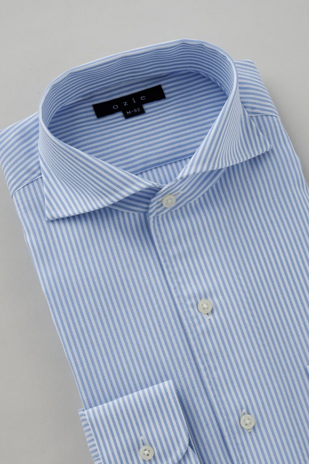 ワイシャツ 8045-C04B-SAX-衿3