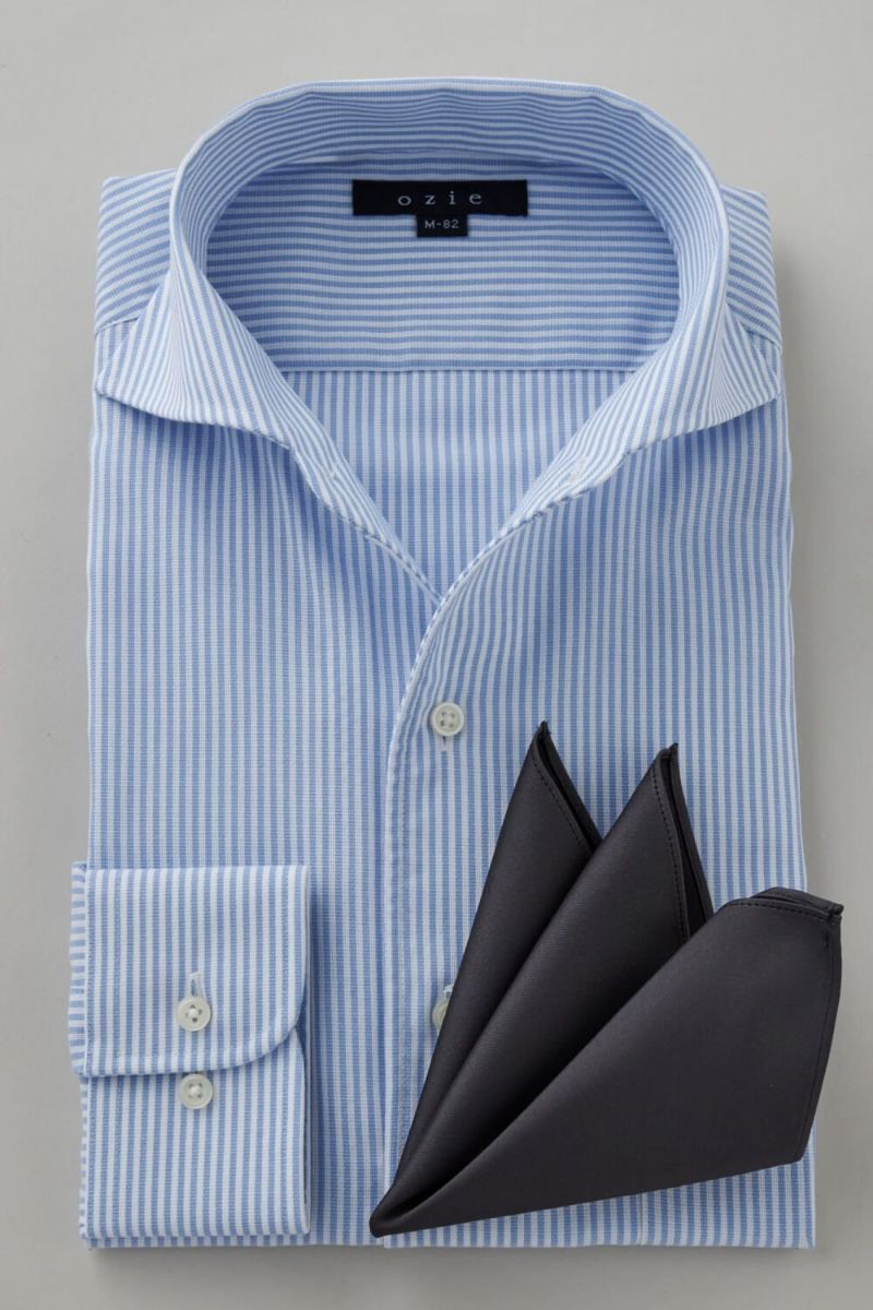 ワイシャツ 8045-C04B-SAX-コーディネートイメージ