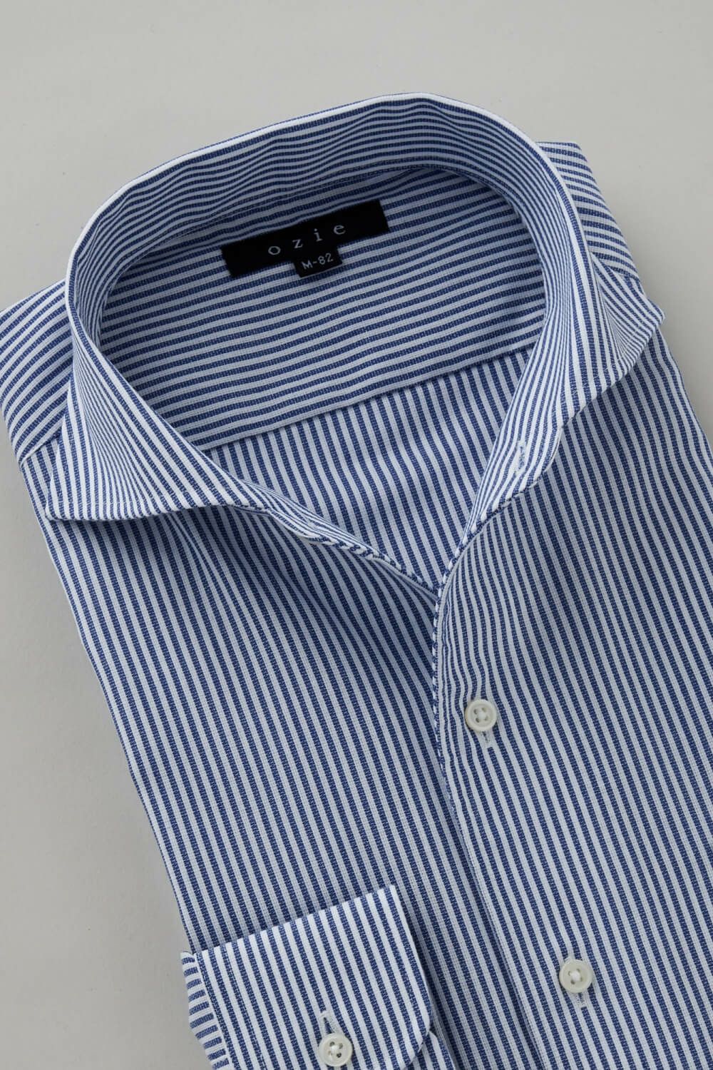 ワイシャツ 8045-C04C-NAVY-衿1