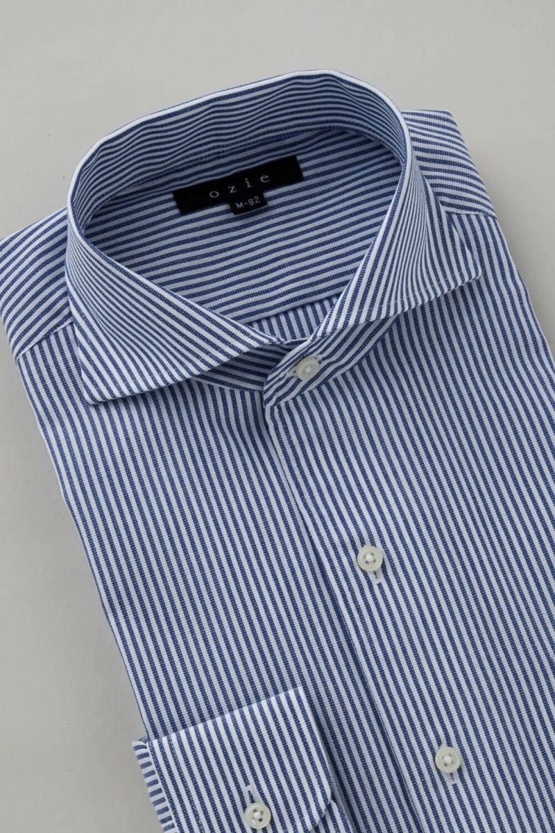 ワイシャツ 8045-C04C-NAVY-衿3