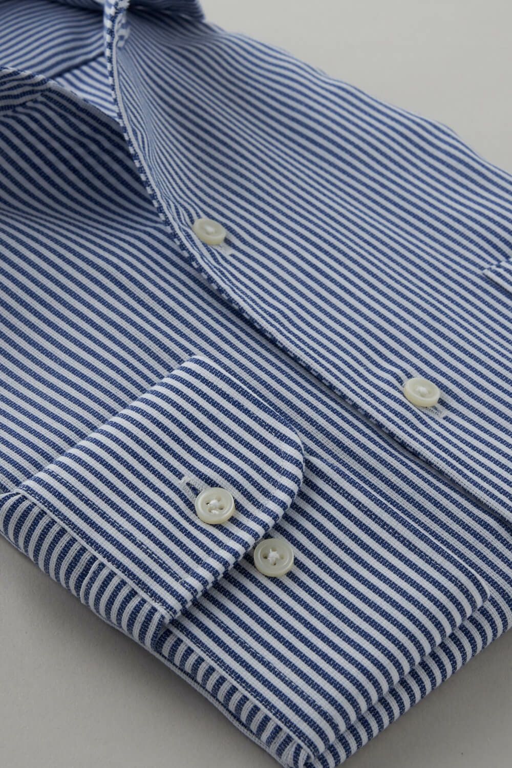 ワイシャツ 8045-C04C-NAVY-カフス