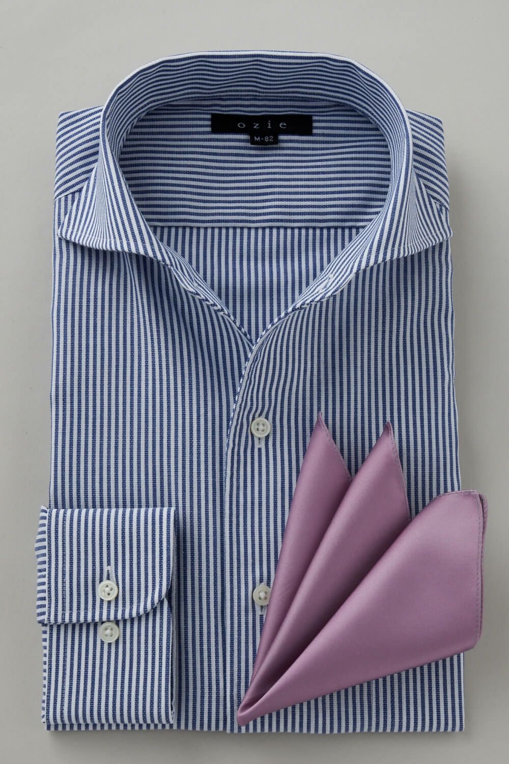 ワイシャツ 8045-C04C-NAVY-コーディネートイメージ