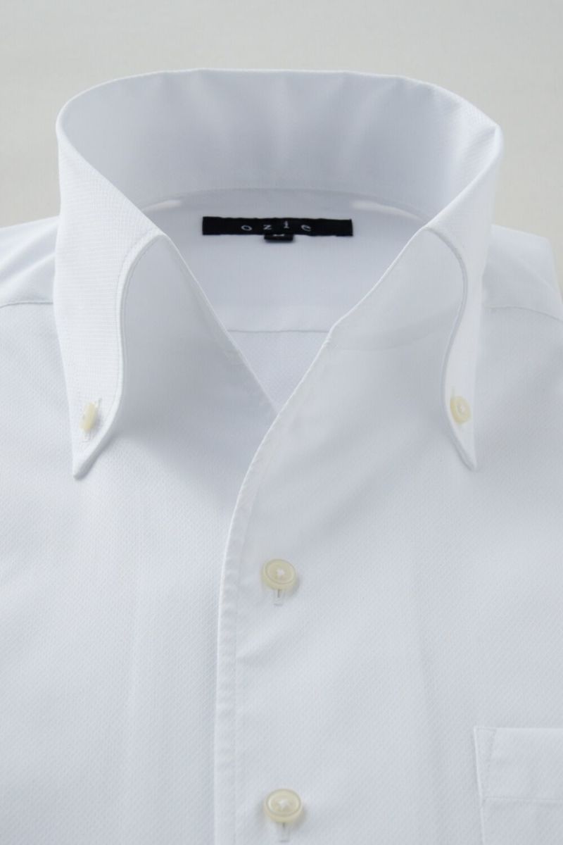 ワイシャツ・カッターシャツ・半袖 8044SS-C04A-WHITE-衿1