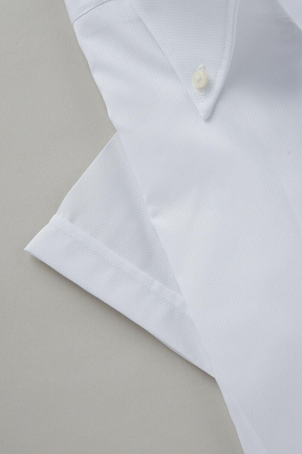 ワイシャツ・カッターシャツ・半袖 8044SS-C04A-WHITE-カフス