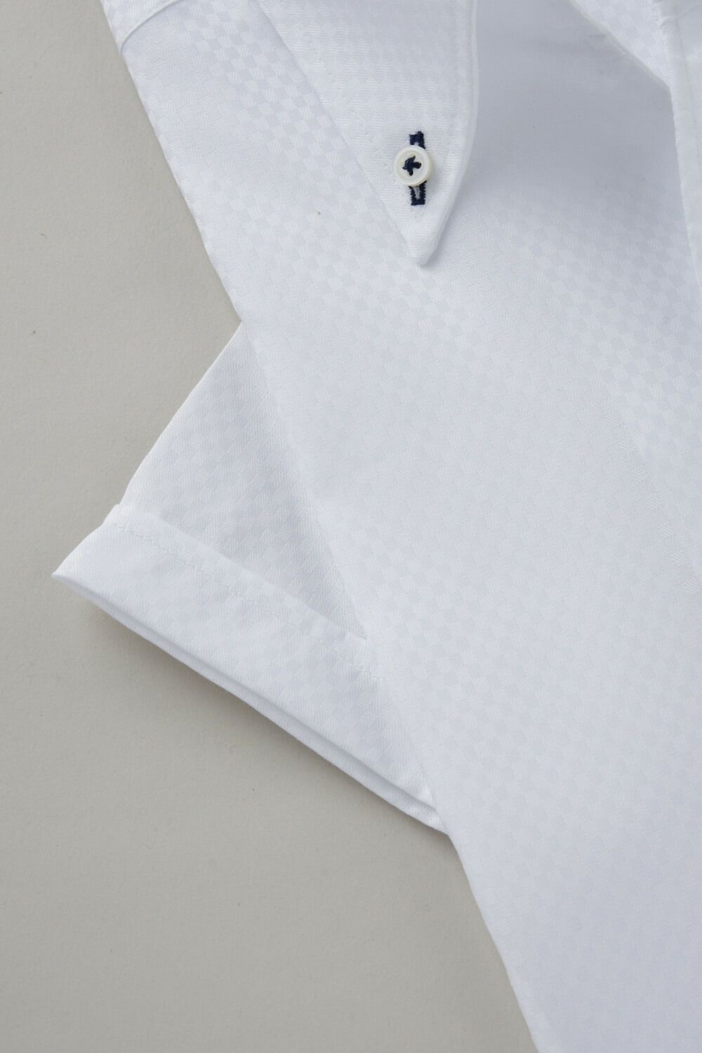 ワイシャツ・カッターシャツ・半袖 8044SS-C04B-WHITE-カフス