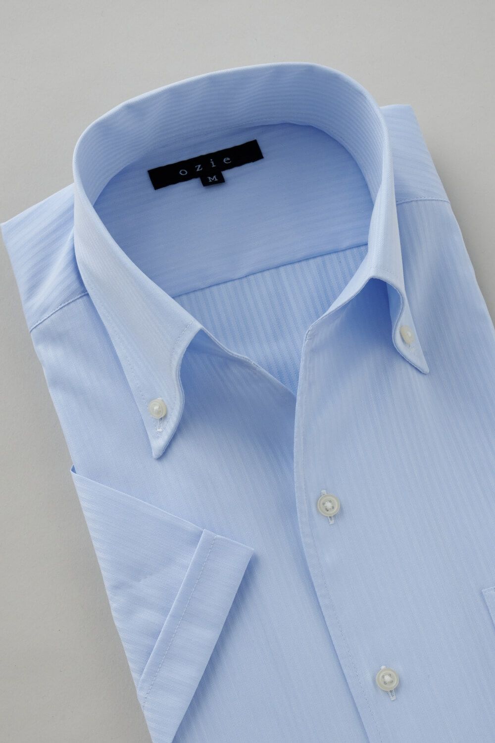 ワイシャツ・カッターシャツ・半袖 8044SS-C04C-SAX-衿2