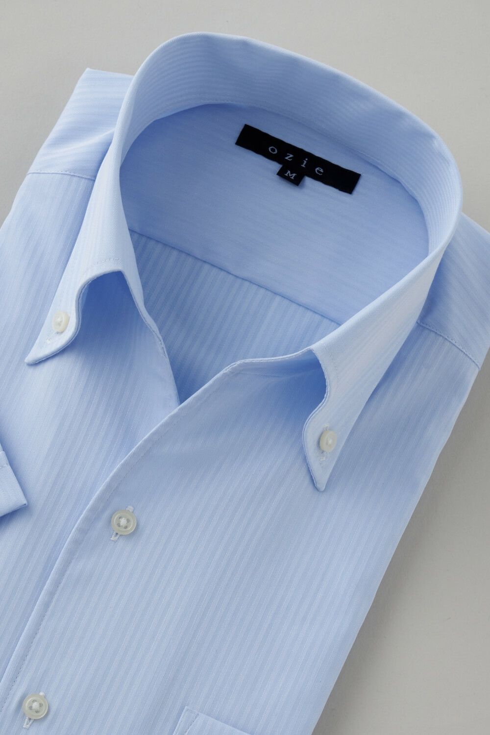 ワイシャツ・カッターシャツ・半袖 8044SS-C04C-SAX-衿3