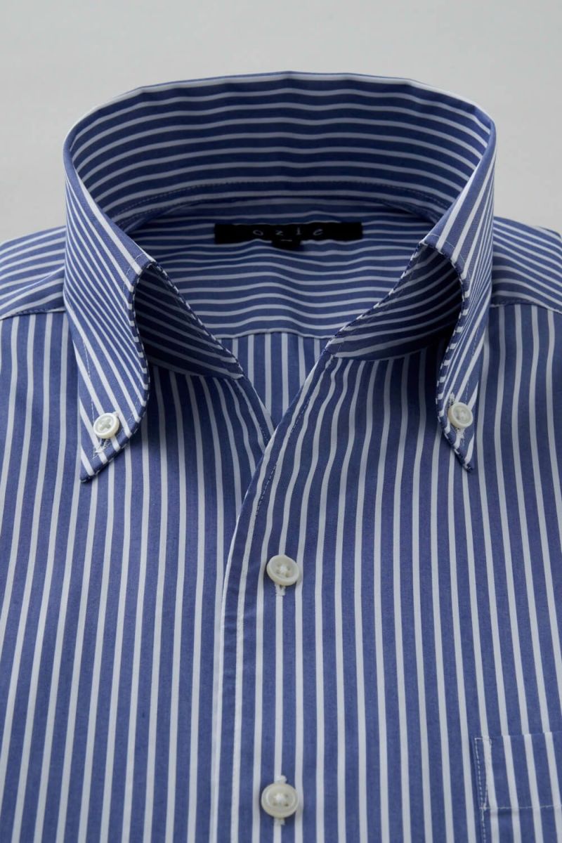 ワイシャツ・カッターシャツ・半袖 8044SS-C04D-NAVY-衿1