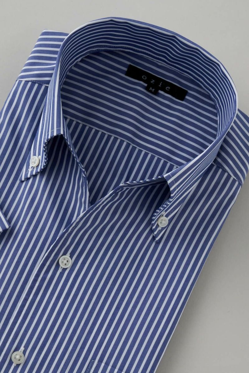 ワイシャツ・カッターシャツ・半袖 8044SS-C04D-NAVY-衿3