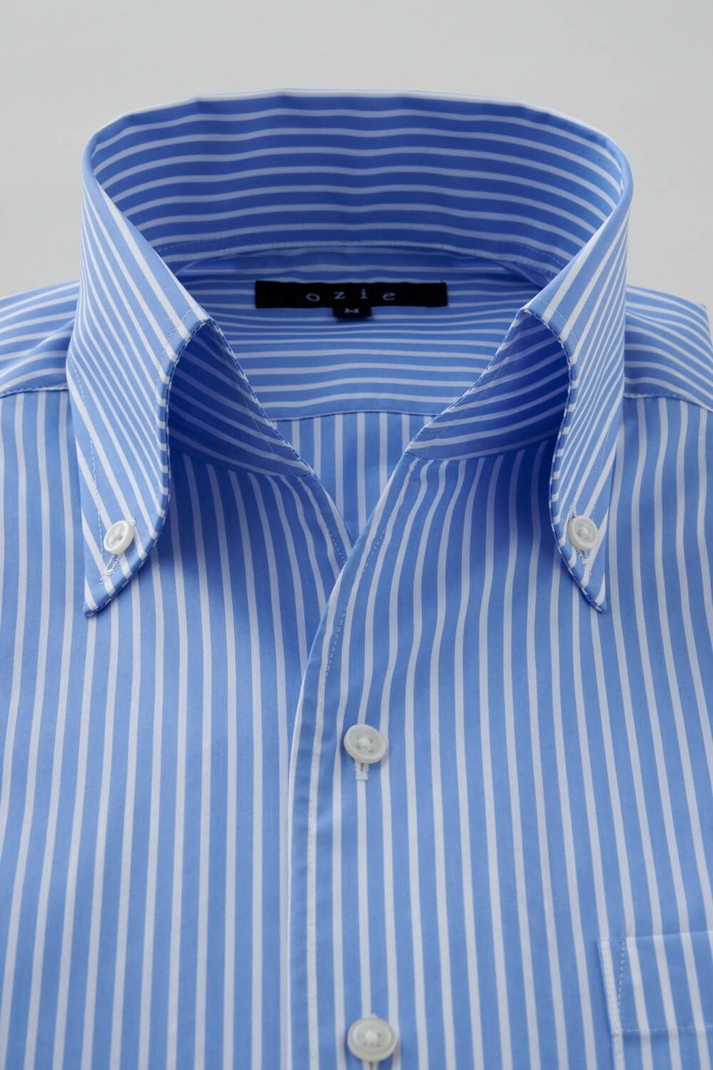 ワイシャツ・カッターシャツ・半袖 8044SS-C04E-BLUE-衿1