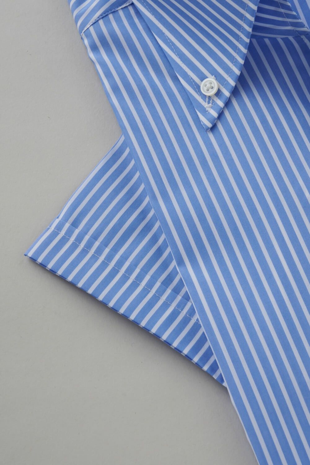 ワイシャツ・カッターシャツ・半袖 8044SS-C04E-BLUE-カフス