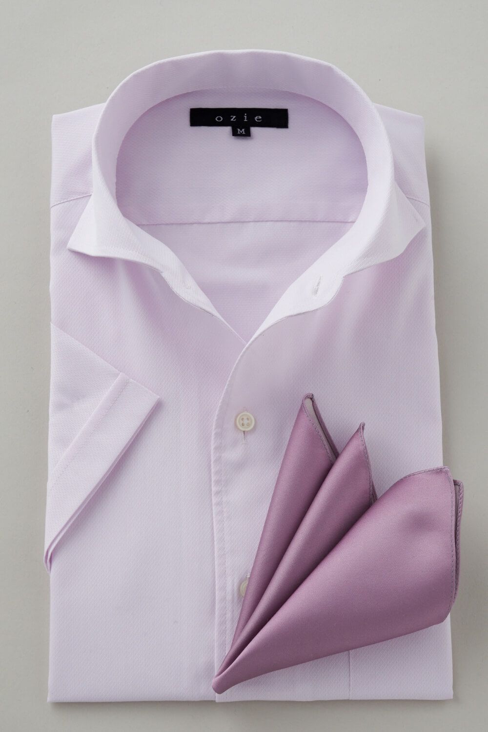 ワイシャツ・カッターシャツ・半袖 8045SS-C04D-PINK-コーディネートイメージ