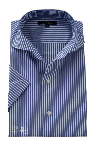 ワイシャツ・カッターシャツ・半袖 8045SS-C04E-NAVY