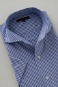 ワイシャツ・カッターシャツ・半袖 8045SS-C04E-NAVY-衿1