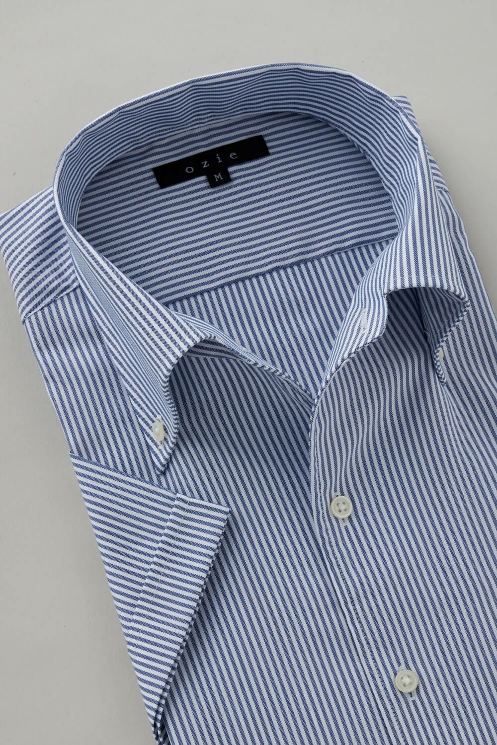 ワイシャツ・カッターシャツ・半袖 8051SS-C04E-NAVY-衿1