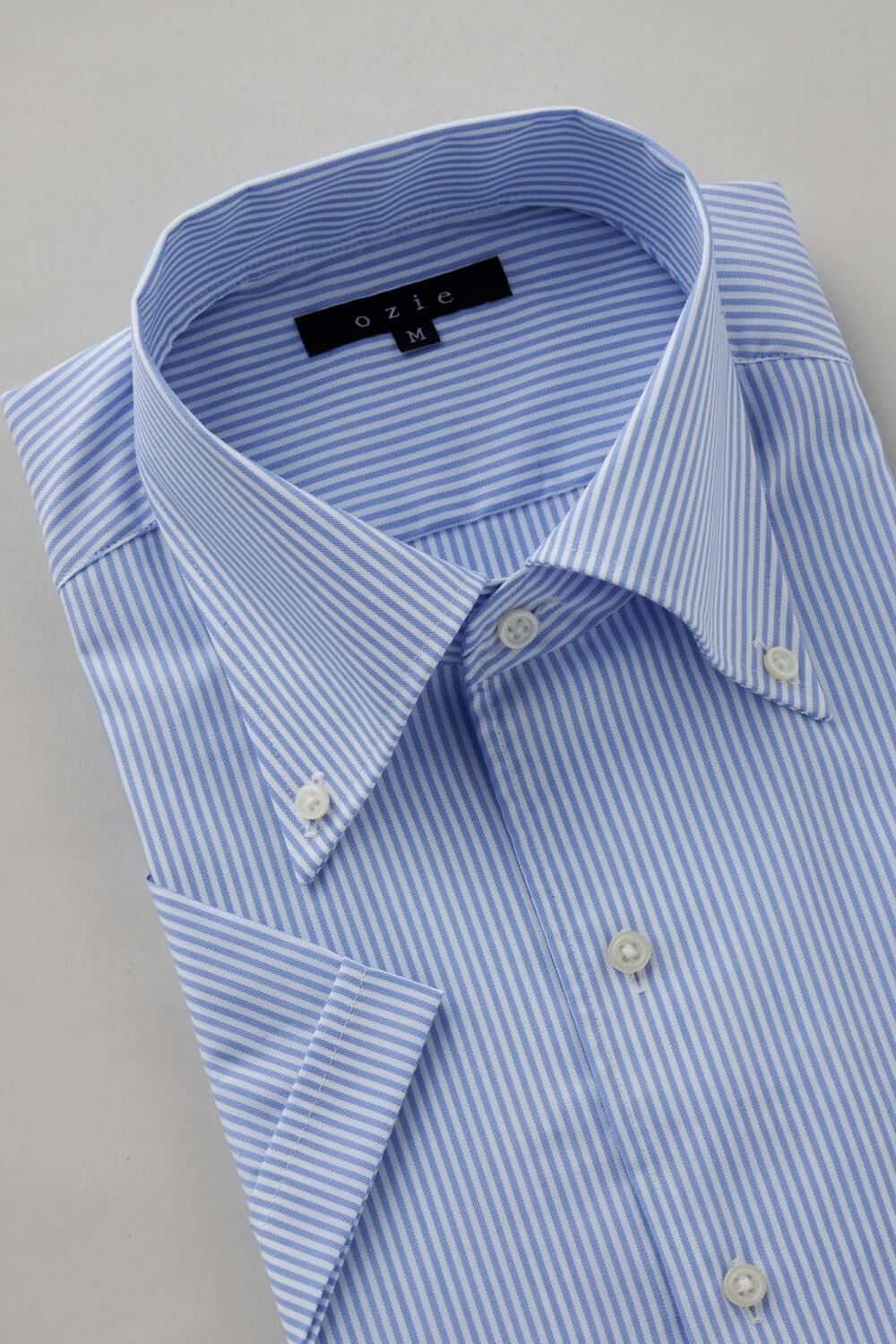 ワイシャツ・カッターシャツ・半袖 8051SS-C04F-SAX-衿3