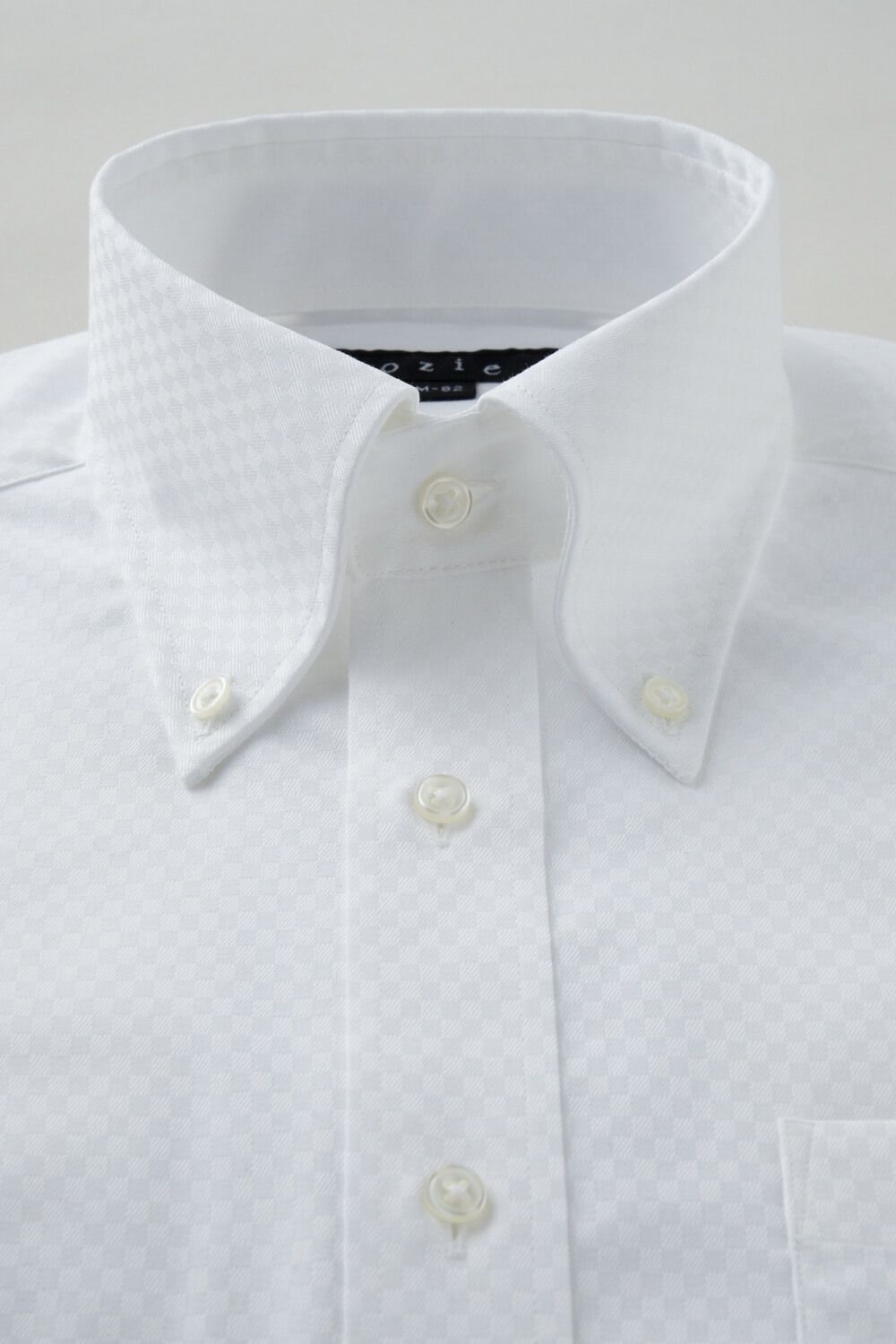 ワイシャツ 8009-C05A-WHITE-衿1