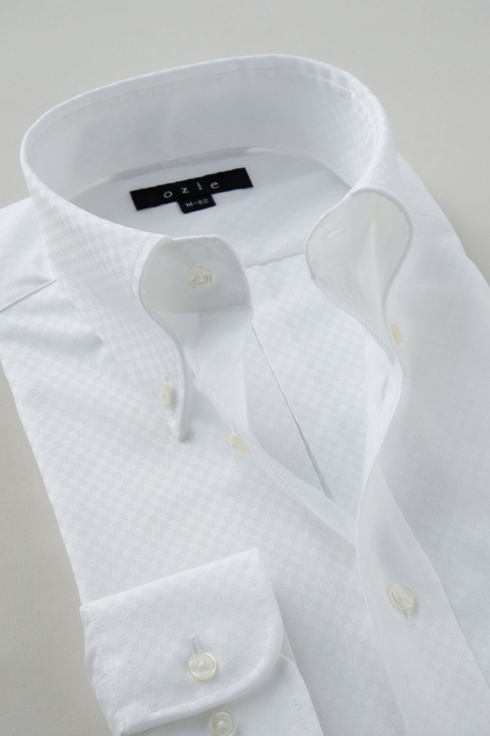 ワイシャツ 8009-C05A-WHITE-衿2