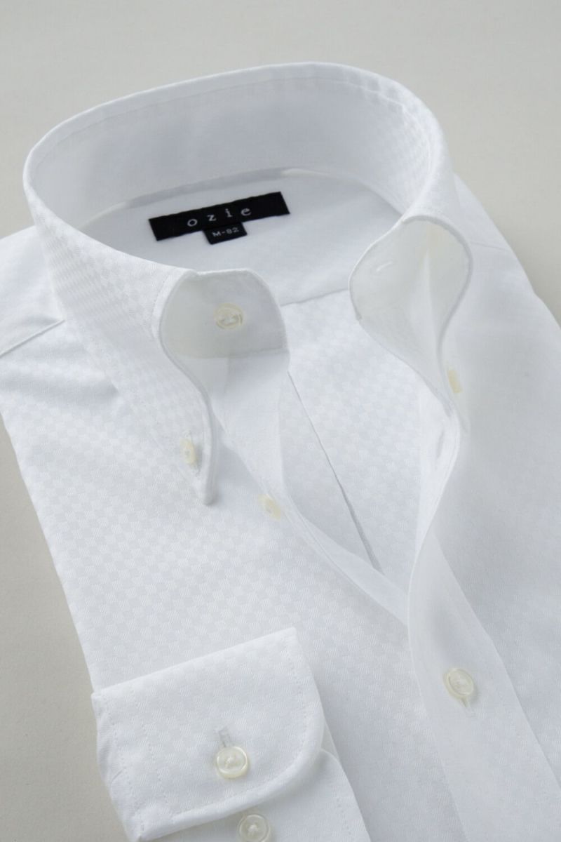 ワイシャツ 8009-C05A-WHITE-衿2