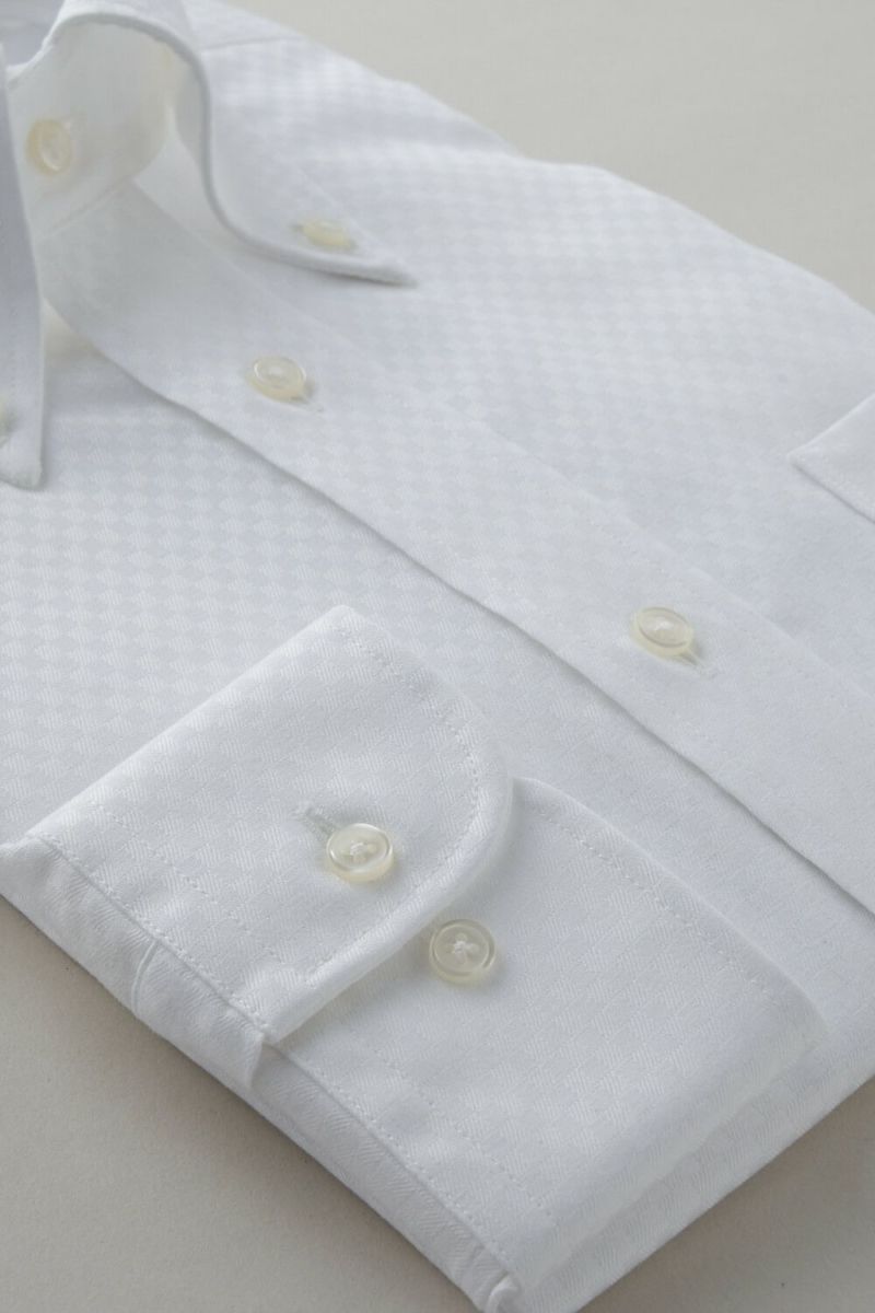 ワイシャツ 8009-C05A-WHITE-カフス