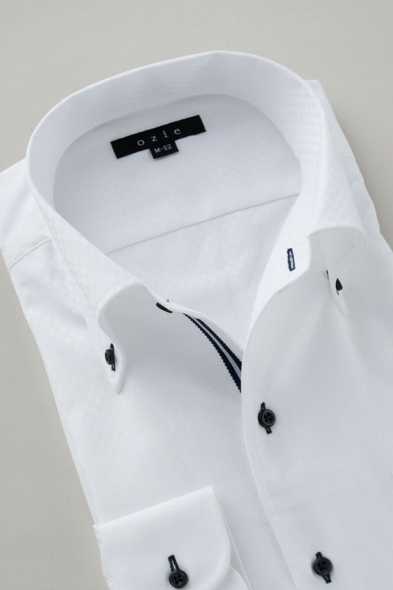 ワイシャツ 8051T-C04A-WHITE-衿1