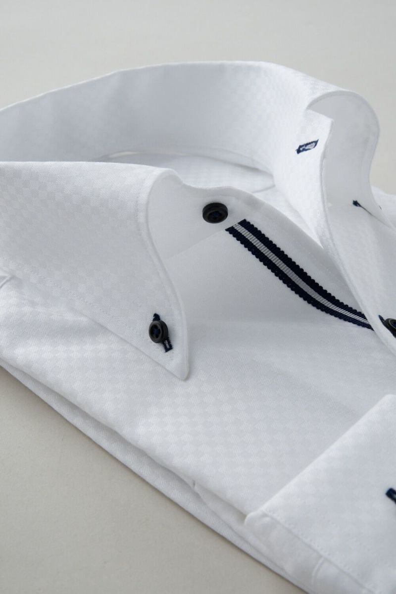 ワイシャツ 8051T-C04A-WHITE-衿2