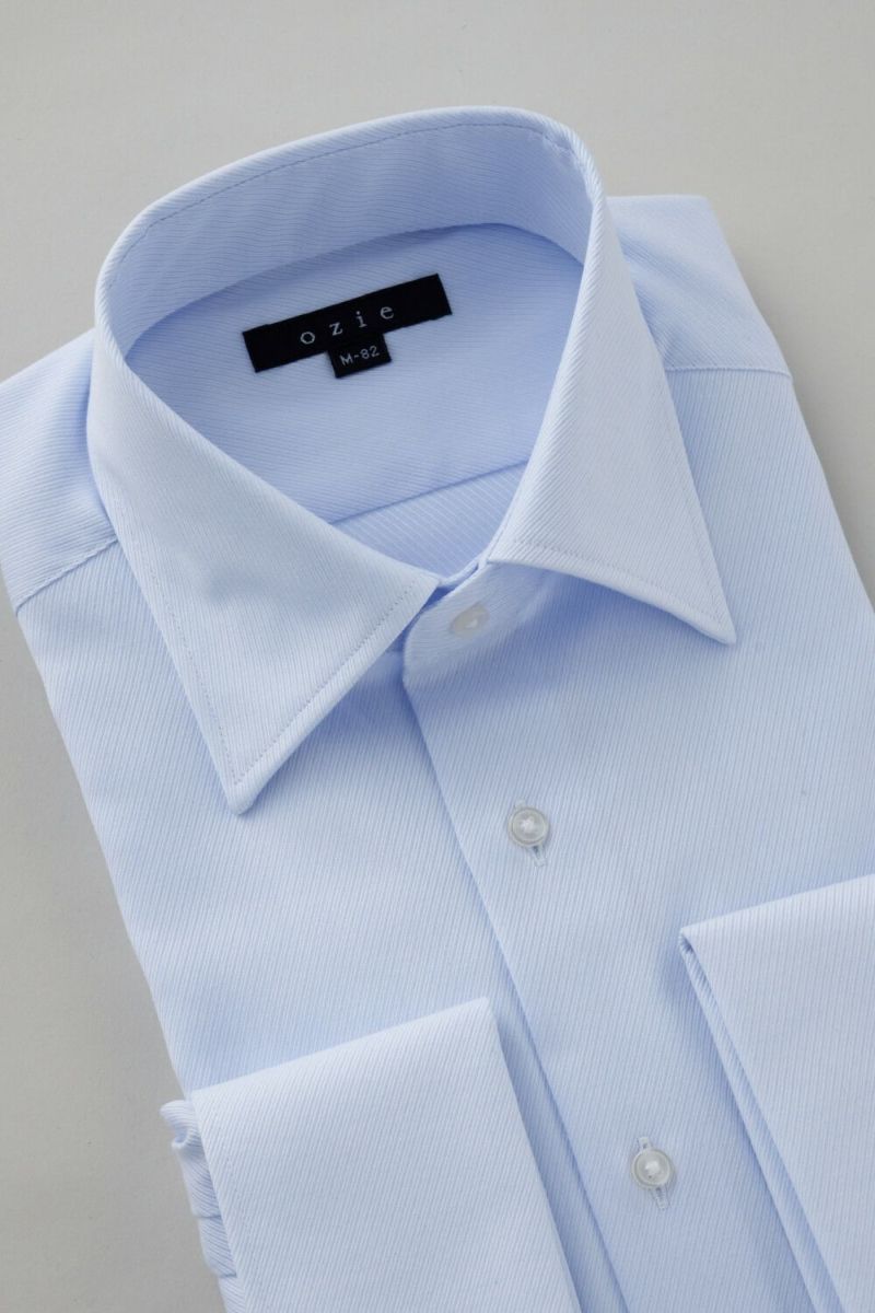 ワイシャツ 8004-C02B-SAX-衿3