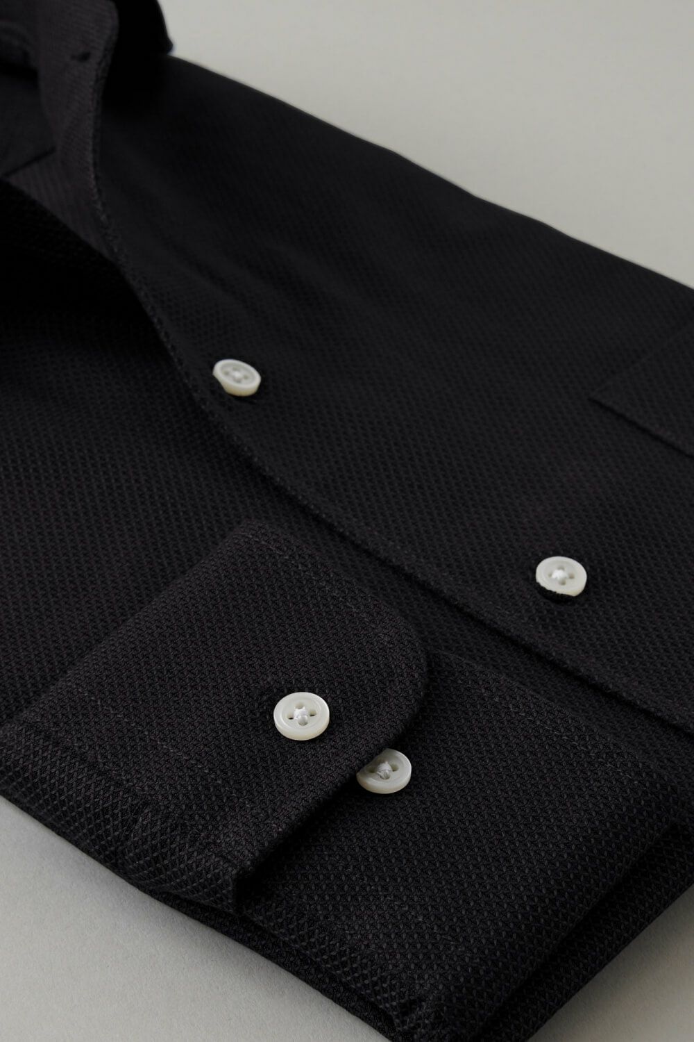 ワイシャツ 8045-C03B-BLACK-カフス