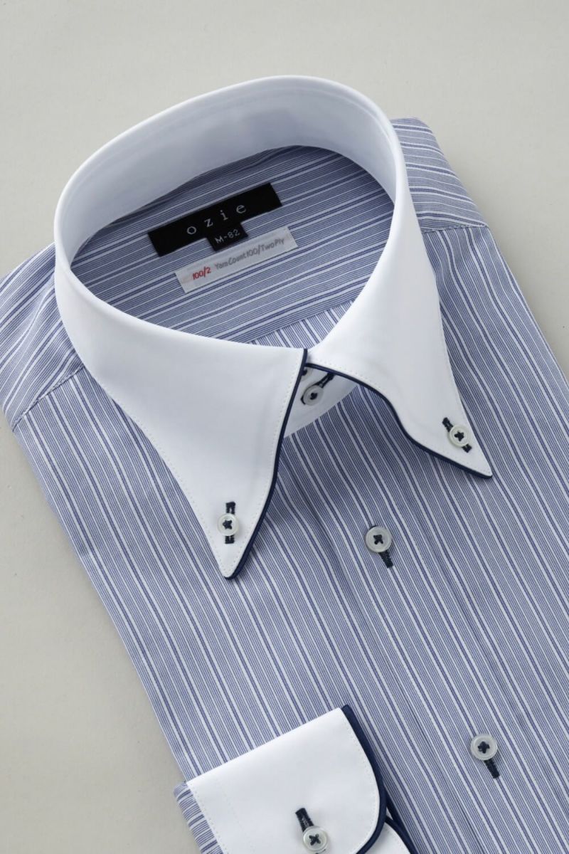 ワイシャツ 8065EPCL-C06B-BL-衿3
