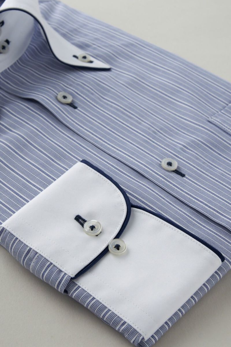 ワイシャツ 8065EPCL-C06B-BL-カフス