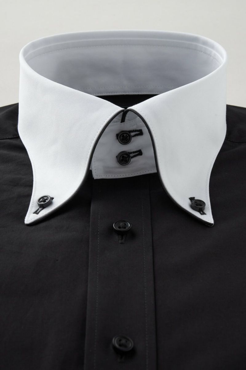 ワイシャツ 8065EPCL-C06C-BK-衿1