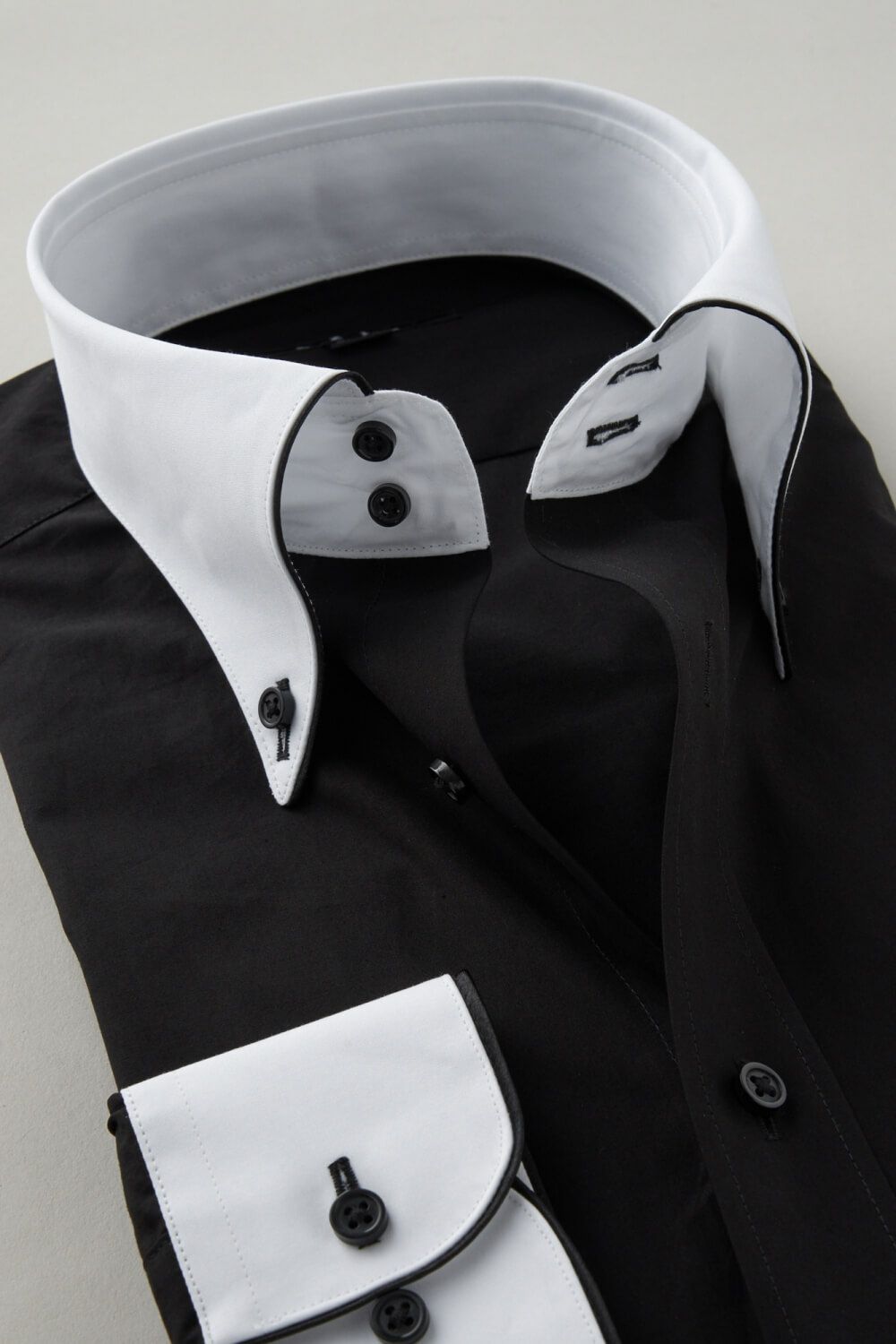 ワイシャツ 8065EPCL-C06C-BK-衿2