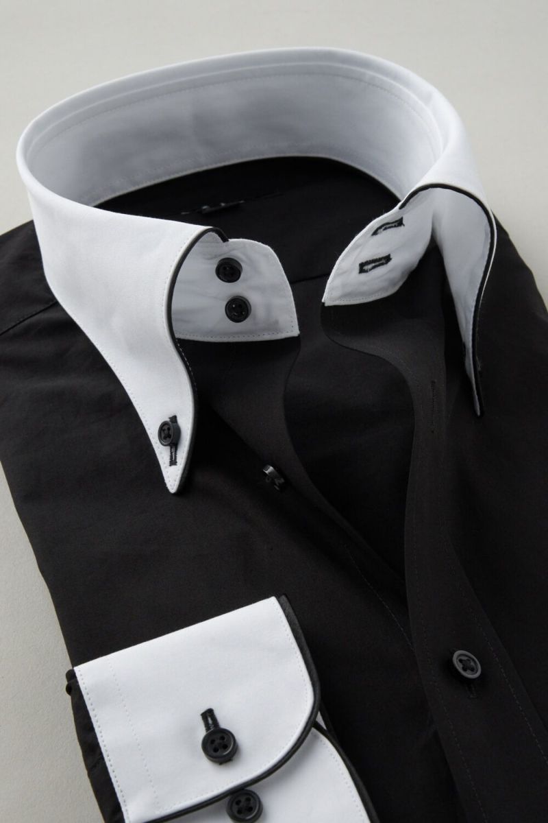 ワイシャツ 8065EPCL-C06C-BK-衿2