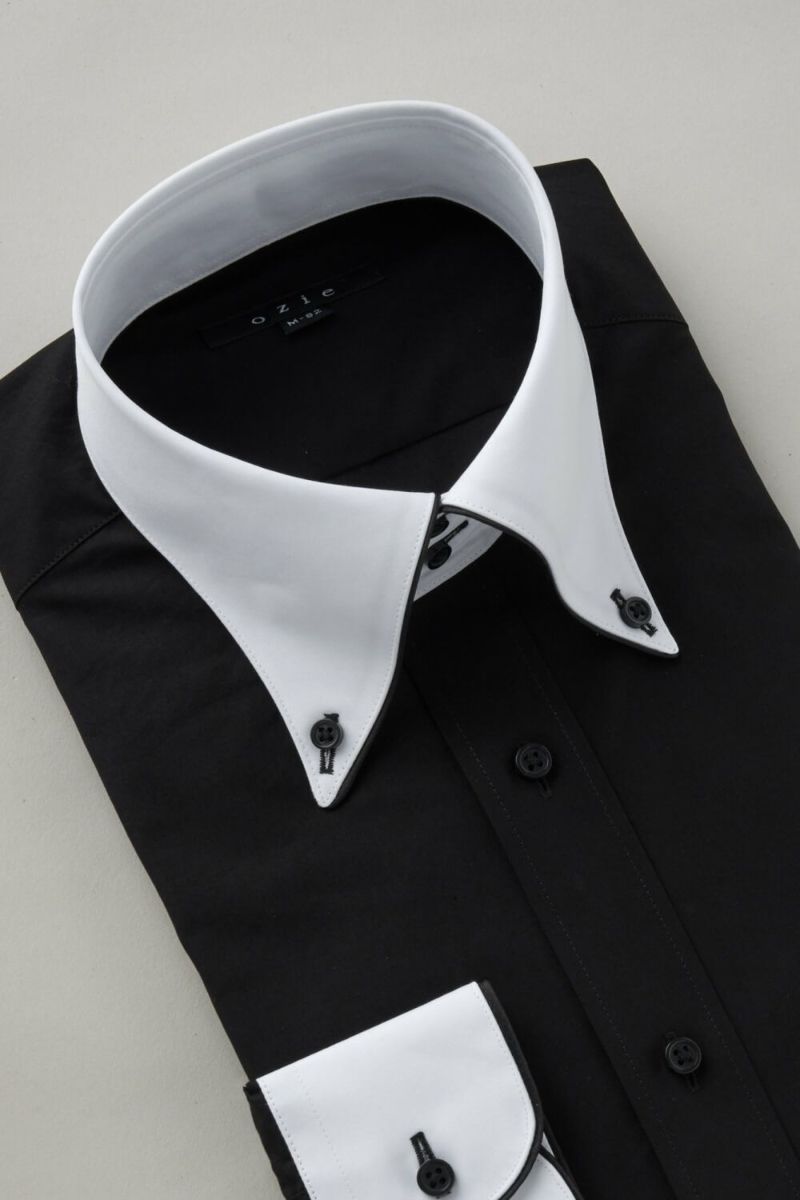 ワイシャツ 8065EPCL-C06C-BK-衿3