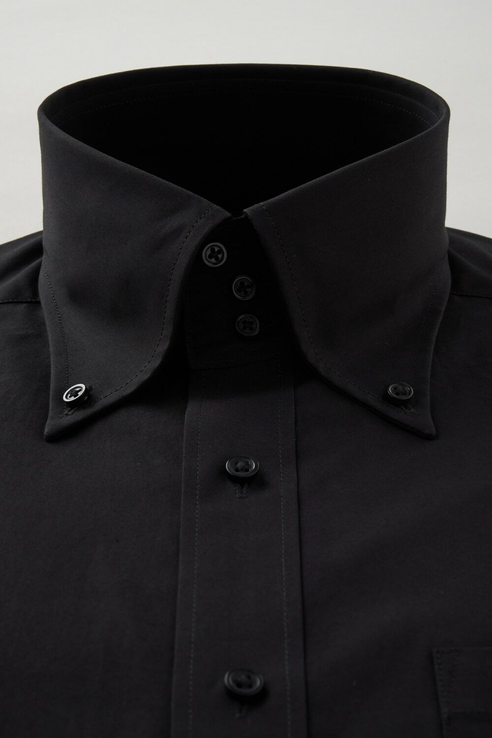 ワイシャツ 8058-C06A-BLACK-衿1