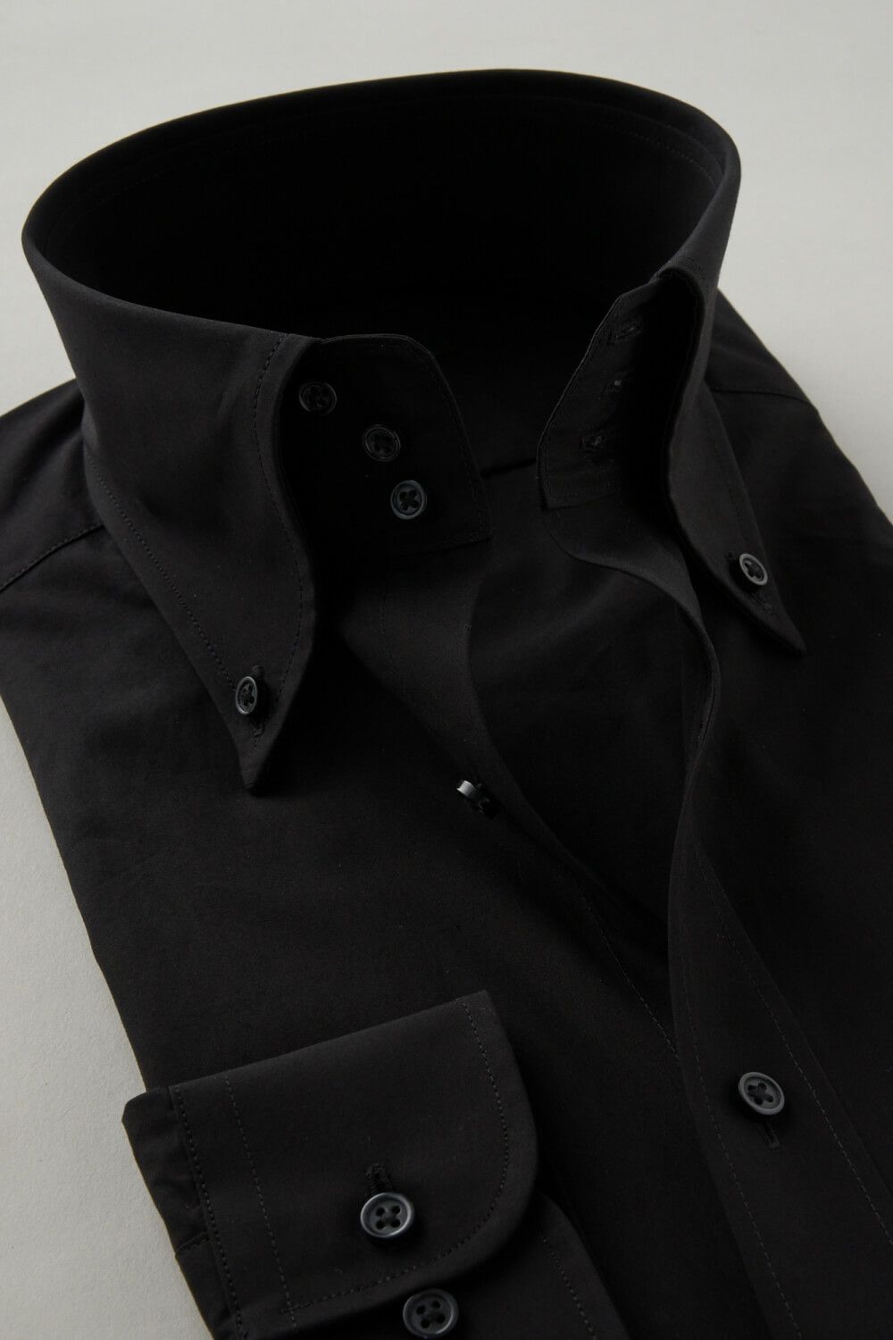 ワイシャツ 8058-C06A-BLACK-衿2