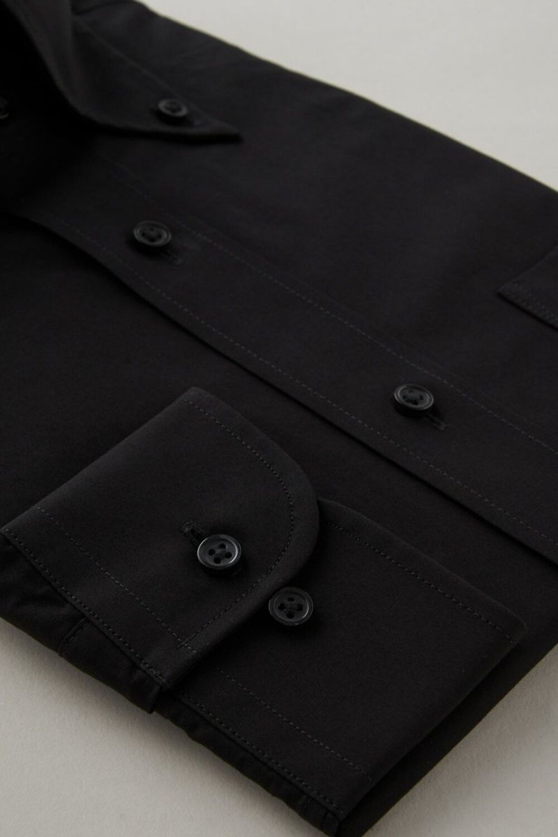 ワイシャツ 8058-C06A-BLACK-カフス