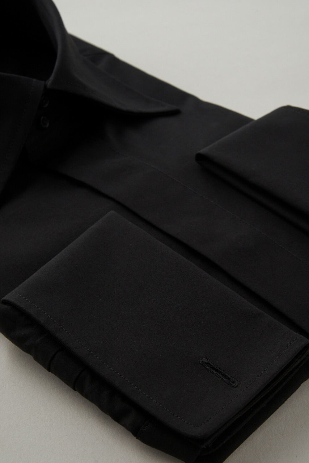 ワイシャツ 8066H-C06A-BLACK-カフス