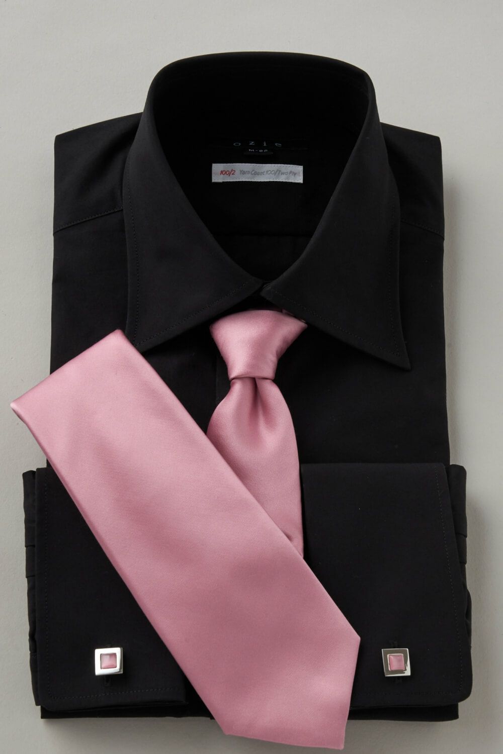 ワイシャツ 8066H-C06A-BLACK-コーディネートイメージ