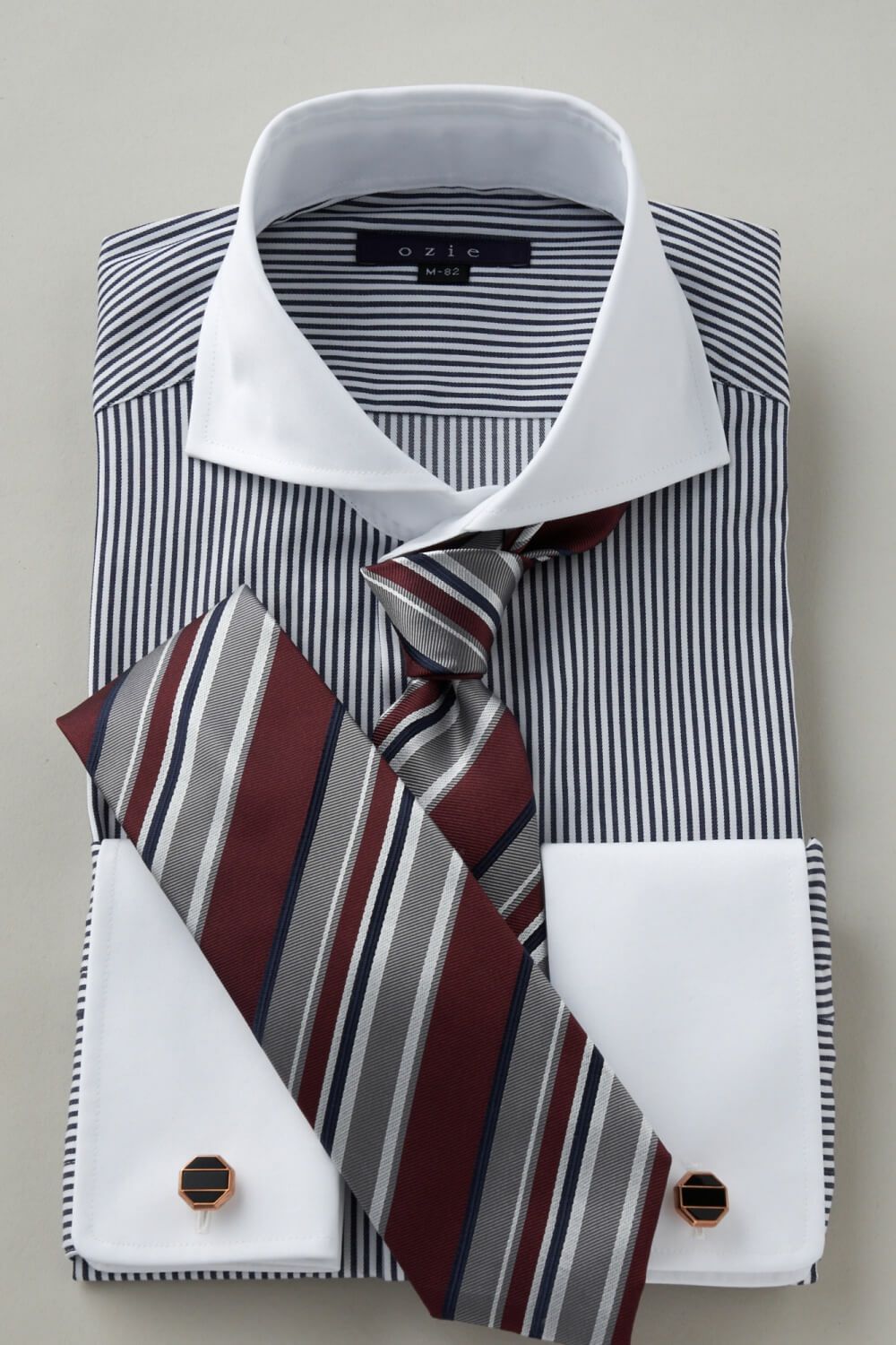 ワイシャツ 8006CL-C06A-BLACK-コーディネートイメージ